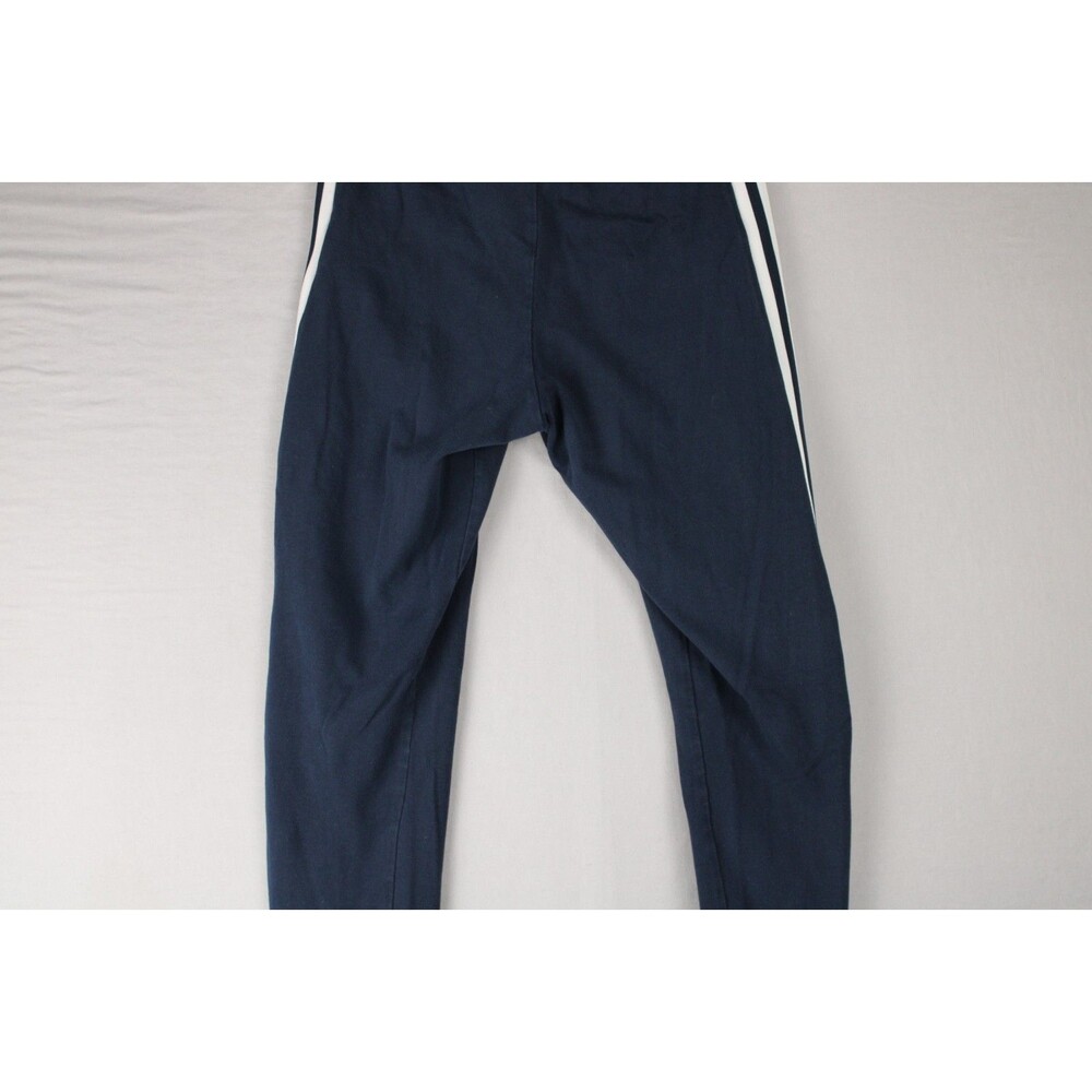 Adidas Womens Jeggings Blue Size Small 3 White Stripes Trefoil Workout Casual - Picture 12 of 14